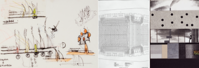 Antonio Mirabile architecture drawings centre pompidou mnam-cci